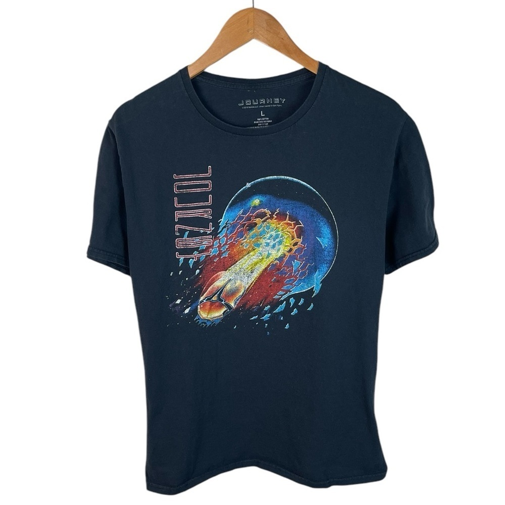 TS1083 Men’s JOURNEY 80s Rock Band Concert Music T Shirt L